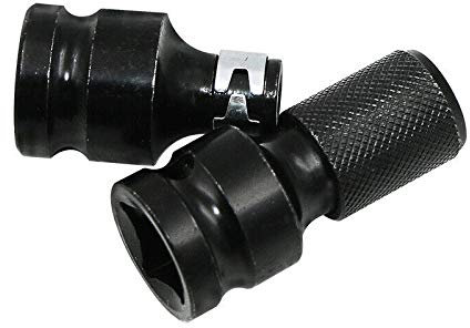 TOOLSTAR Impact Adaptor, Impact Socket Adapter Converter Reducer 1/2 Drive Female - 1/4Sq Drive Male for Impact Driver Conversions/Ratchet Wrenches(2pcs)