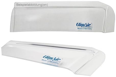 ClimAir Windabweiser vorne (mit ABE) 03-1615, Farbausführung: glasklar - Set mit Parkscheibe - Kompatibel für VW T4 Van