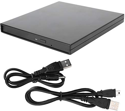ASHATA Optisches Laufwerksgehäuse Externe Hardbox, externes DVD-Laufwerk, tragbarer USB 3.0-CD/DVD-Player für Laptop-Desktop-PC, CD-ROM-Brenner Kompatibel mit Laptop-Desktop-PC.