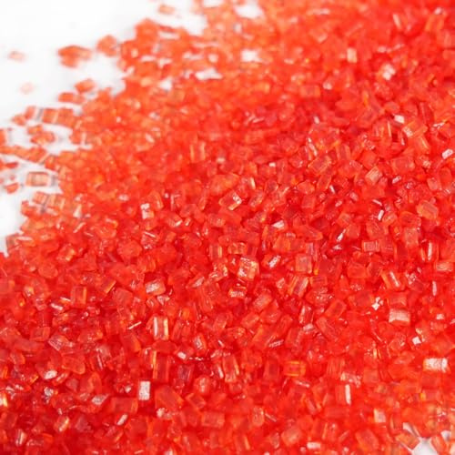 Streuselheld Kristallrot 40g Streusel zum Dekorieren und Verzieren von Gebäck aller Art wie Torten Kuchen Keksen Zuckerstreusel