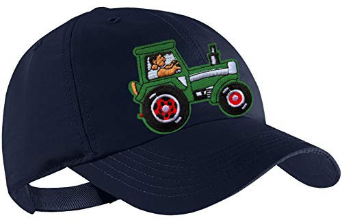 Blackshirt Company Traktor Schildmütze Kinder Base Cap Grüner Schlepper Farbe Dunkelblau