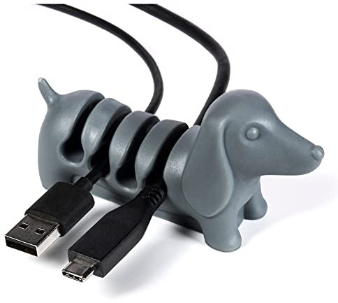 Clip portacavo Kord Keeper | Organizzatore Ordinato per Cavi | Cavo di Ricarica USB, Cavo di Alimentazione, Gestione Cavi telefonici | Portaoggetti da Scrivania | Home Organizzazione