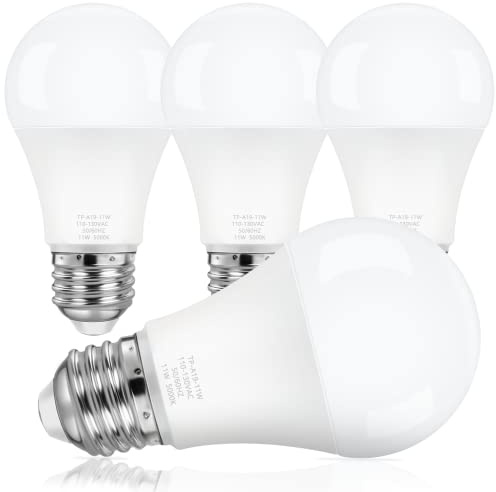 ASOMST A19 LED Light Bulbs 100 Watt Equivalent, Daylight White 5000K
