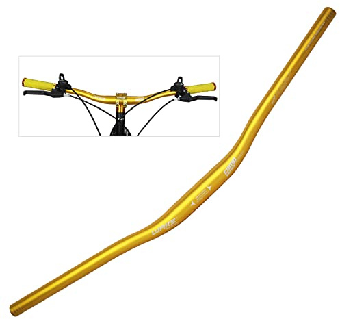 WAKE Cykelstyre 31,8 mm, aluminiumlegering, MTB-styre riser-bar för mountainbike, 720 mm, Guld