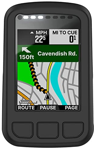 Levigo Bicycle GPS Computer Silicone Protective Anti‑drop Case For Wahoo ELEMNT BOLT V2 (WFCC5), Bike Odometer Silicone Shell Protective Shell (Black)