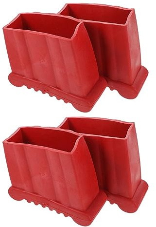 Gralara 4 Piedini Antiscivolo per scaletta, Tappetino telescopico, Piedini di Ricambio per Cuscini, durevoli, Accessori universali per Scale, coperture per, 7,2x2,8 cm