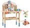 ROBUD- Banco da Lavoro, Colore Blu e Legno, 59,5×29,7×79,5cm, WG200