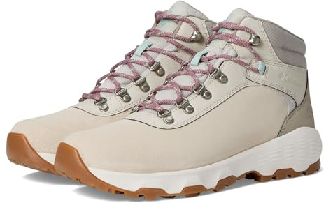 Columbia Women's Newton Wander, Waterproof Mid Rise Trekking and Hiking Boots, Cloud Grey/Cool Green, 6.5