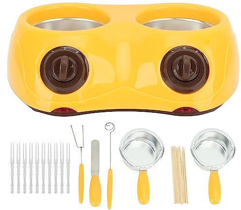 ElevateIQ Máquina eléctrica for derretir chocolate de Doble Olla, amplias Aplicaciones, Dos ajustes de Temperatura for chocolates caseros (Rosa)