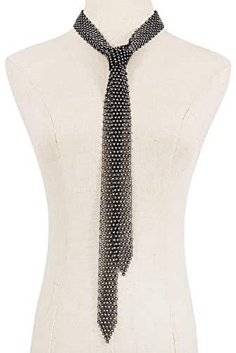 BOGEEL Bling sciarpa lunga fazzoletti s cravatta girocollo collana per le donne di lusso cristallo cravatta collare collana gioielli