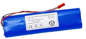 Batería De Robot Barredor 4S1P 2800~12800mAh Batería De Litio Recargable 14.8V Adecuada, Compatible con Robot Barredor 360, S6(4S1P 14.8V 4800mAh-1)
