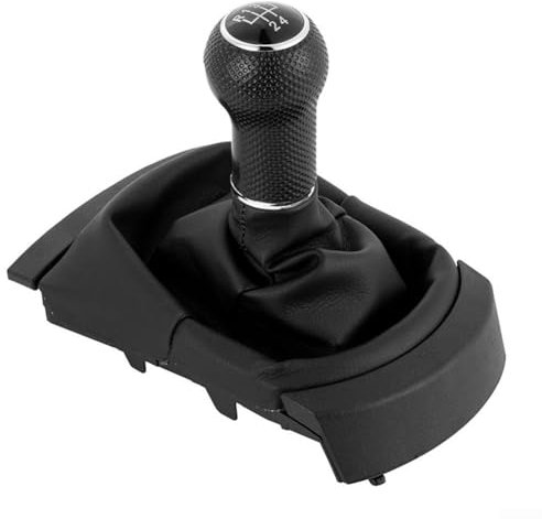 QOXEZY 1 pomo de palanca de cambios para asiento Ibiza 2002-2010 para velocidad manual de 5/6 velocidades, diámetro del orificio de montaje de aproximadamente 12 mm, material plástico ABS (5