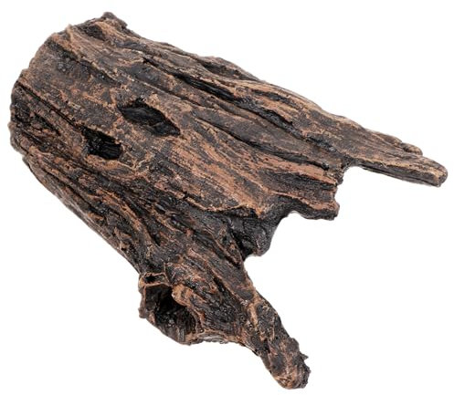 Milisten Aquarium Versteck Höhle Aus Resin Für Fische Und Reptilien Lifelike Baumstamm Dekoration Für Aquarien Und Terrarien Bietet Sicheren Unterschlupf Und Stilvolles Design