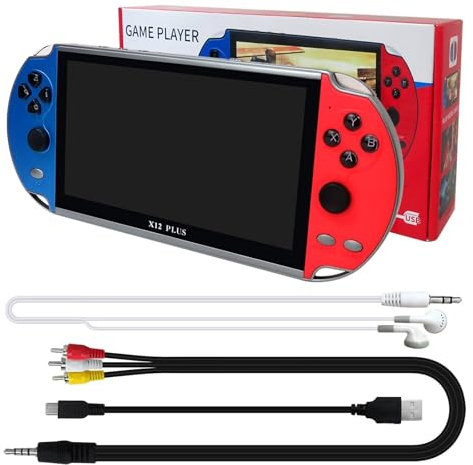 Schermo HD da 7 pollici X12 Plus Console di gioco retrò portatile Joystick di gioco Grande 16 GB di memoria con 10000 Giochi integrati Supporto 30+Formato di gioco