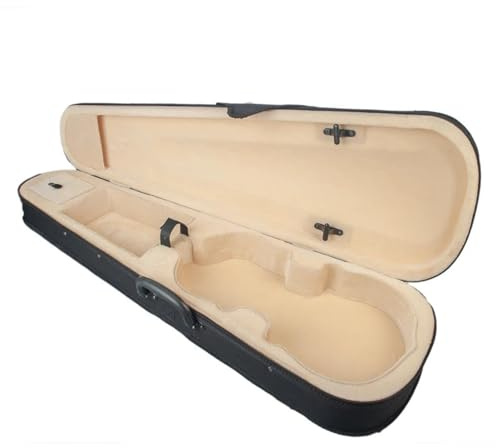 Koffer für Violininstrumente 4/4 3/4 1/2 1/4 1/8 Geigenkoffer Stoff Dreieck Geigenkoffer Mit Riemen(Yellow,3/4)