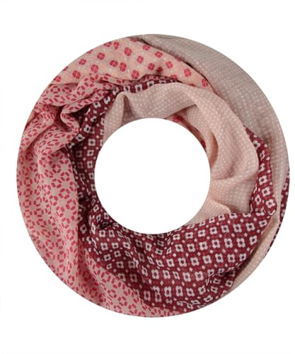 Majea Damen Loop Schal Schlauchschal Halstuch (880024) (rosa 10)