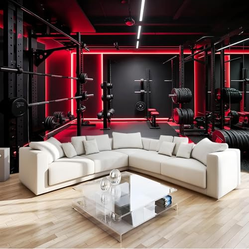 Papiers peints Fitness Moderne Industriel Papier 300 x 210 cm style 3d très délicate Papier Peint intissé pour Chambre Salon Décoration Murale Rouge Noir