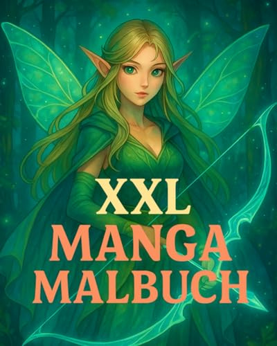 XXL Manga Malbuch: 100 schöne Szenen aus der Welt von Manga - Anime