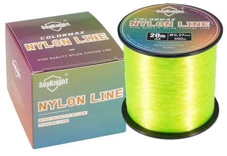 SeaKnight COLORMAX Nylon-Angelschnur 500m, glatt, monofile Angelschnur, super stark, Karpfenangeln, Meeresangeln, 6-35LB