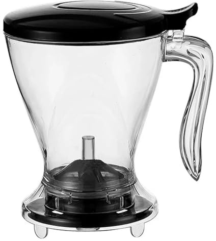 Filtre à café 600 ml, infuseur thé for feuilles en vrac, machine infusion manuelle, grand porte-filtre, verres expresso(Black-Cup)