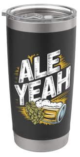 Ale Yeah IPA Beber cerveza Vaso térmico de acero inoxidable de doble pared