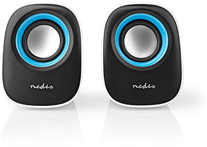 Nedis Altavoz de PC 2.0 12 W Toma de 3.5 mm Blanco/a