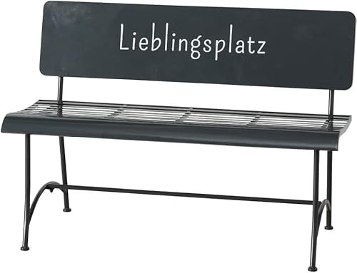 Bank Lieblingsplatz L115cm grau Eisen