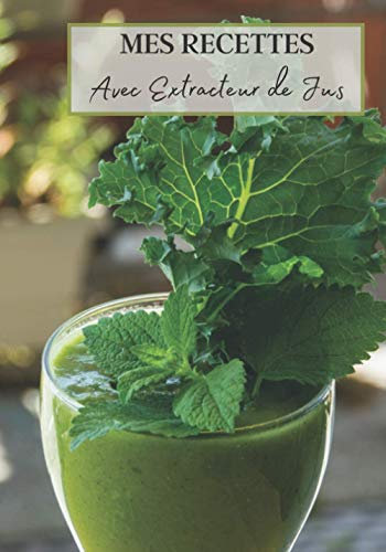 Mes Recettes avec Extracteur de Jus: Livre recette extracteur de jus a remplir pour detox, jeune, cuisiner simple ou pour le plaisir du gout. Carnet ... pour maigrir ou manger léger | 100 recettes
