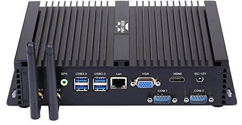 Partaker 11th Gen Windows 10 Industrial PC, Fanless Mini Desktop Computer with Intel Core Quad Core CPU i5 1135G7, 16GB RAM, 512GB SSD, 1xNICs, 4xUSB 3.0, 2xCOM RS232, HDMI,VGA,Wi-Fi
