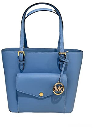 MICHAEL KORS Jet Set Front Pocket Tote Medium Blue