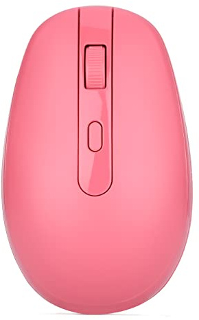 Rii RM700 Souris sans Fil 2.4G avec Récepteur Nano USB,Clic Silencieux, 3 Niveaux de DPI Ajustables (Rose)