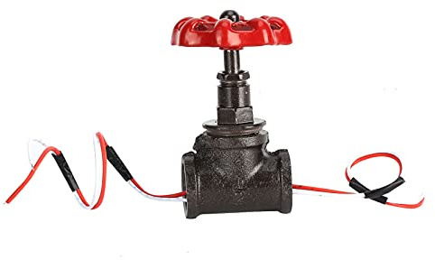 Steampunk Lamp Switch, Retro Steampunk G1/2in Stop Valve Light Switch with Wire for Water Pipe Lamp Vintage Lamp Water Pipe Lamp Switch