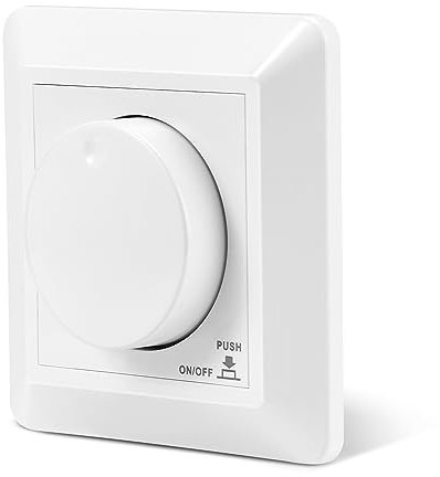 LED Dimmer, 5-300W LED Dimmer Schalter, Unterputz Dimmschalter für Monochrome LED-Lampen, Glühlampen und Halogenlampen, 220-240V
