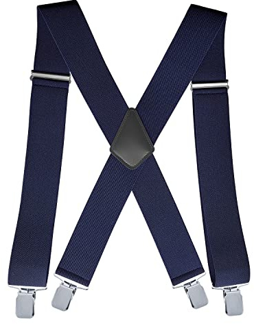 Bretelle Forti Clip Regolabili X Stile - 5 cm Larghezza 196 cm Altezza