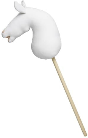 Panduro DIY Hobby Horse Pferde – Undekoriertes Steckenpferd mit Holzstab – Bastel-Hobbypferd zum Selbstgestalten – Stockpferd ohne Rollen, ohne Sound – 85 cm Länge – Connemara