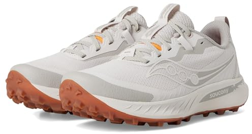Saucony Women's Peregrine 15 Sneaker, Moon/Dove, 8
