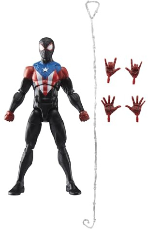 Marvel Legends Series Gamerverse Miles Morales Boricua Suit, Spider-Man 2 Video Game-Inspired Collectible 6 Inch Action Figure