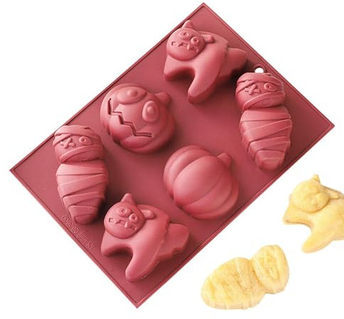 znutc Halloween-Formen,Halloween-Silikonformen | Kuchenbackform - Pralinenformen, Backform für Fondant, zum Dekorieren von Süßigkeiten, Keksen, Eiswürfeln, Kuchen