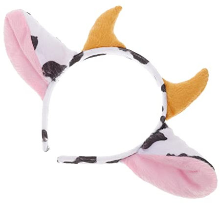 MUSISALY Milchkuh Stirnband Mit Hörnern Und Ohren Ebene Haarband Für Erwachsene Und Kinder Langlebiges Party Haaraccessoire Für Rollenspiele Und Kostüm