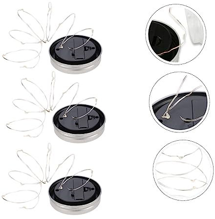 Artibetter 3stücke Teiliges Solar-einmachglas Wasserdichte Led Lichterkette Außen Warmweiße Solarlampen Für Garten Terrasse Party Hochzeitsdeko Automatische Aufladung Umweltfreundliche Außenb