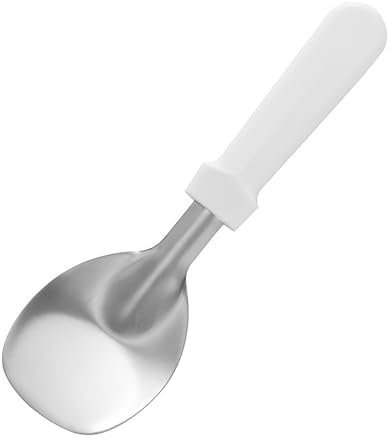 Rufevee Ice Cream Spade-Paleta de Helado de Acero Inoxidable para Helado Duro o cremoso-Cuchara de Helado con cómodo Mango de plástico-Heavy Duty Fuerte, Durable Bend Proof Ice Cream Scooper