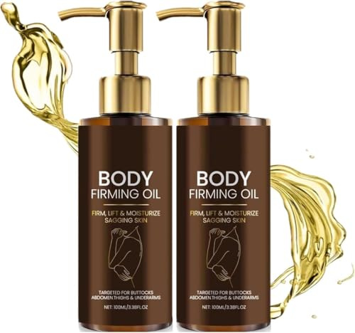 Magic Body Firming Oil, Lyxig Kroppsolja, återfuktande Och Stramande Hud för Helkroppsbruk, Huduppstramande & Mjukgörande, Massageoljor för Rynkor, Fina Linjer, Sträckmärken (2 St)