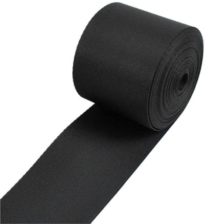 Schwarzes Nylon-Gurtband, 5 Meter Rolle, mehrere Breiten, Nähen, Basteln, DIY-Projekte, Taschenzubehör(60mm)