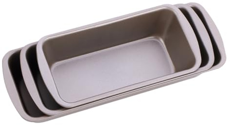 SEWACC 3pièces Moule à Pain Antiadhésif Rectangulaire de Cuisine Moule à Pain de Mie Résistant Chaleur Maison