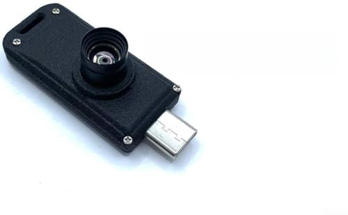 Termocamera portatile con risoluzione 32 x 32, modulo di misurazione a infrarossi con controllo Web WiFi per telefono cellulare PC da -20 °C a >1000 °C (maschio)