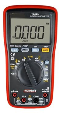 Multimètre Numérique True RMS 15B PRO 17B PRO, For Applications Électriques, Avec Tests De Résistance, Continuité, Diodes Et Capacité.(17B PRO)