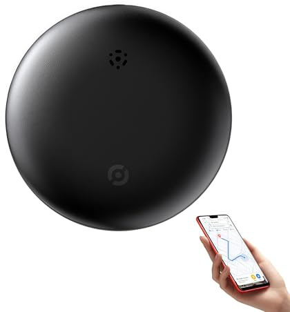 Dimova GP90 Accurate GPS Tracker Without Subscription— GPS Tracker Compact avec Étui en Silicone Magnétique, Accessoire Indispensable pour Le Voyage (Noir,2 pièces)