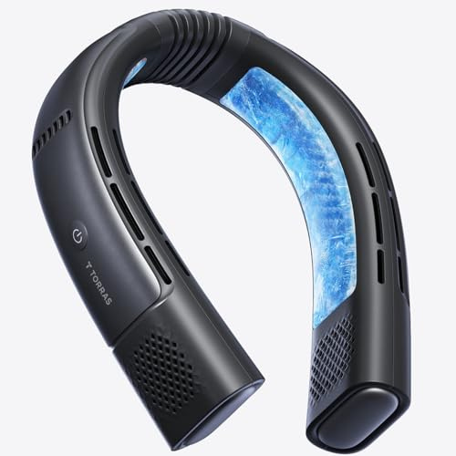 TORRAS Coolify 2026 - Aire acondicionado de cuello 2S PRO, enfriador de cuello de semiconductor de sensación de hielo y aire acondicionado personal para golf, paseo por la ciudad, viajes de vacaciones