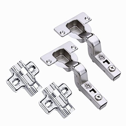 HAFELE 95 Degree Inset Hinges 40mm with Hydraulic Damper for Kitchen Cabinet Cupboard Wardrobe Heavy Thick Door Soft Closing Hinge Cushioning Buffering Germany Brand Pack of 2