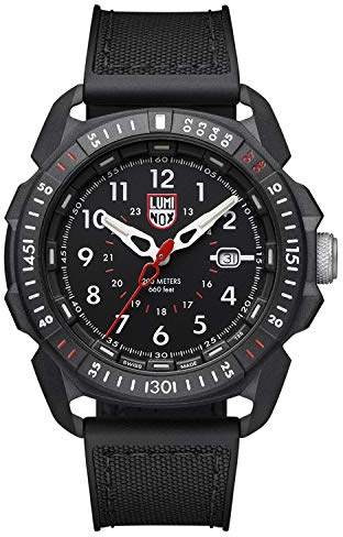 Luminox Ice-SAR Arctic XL.1001 Herrenuhr 46mm - Militäruhr in Schwarz mit Datumsanzeige Chronograph wasserdicht Saphirglas
